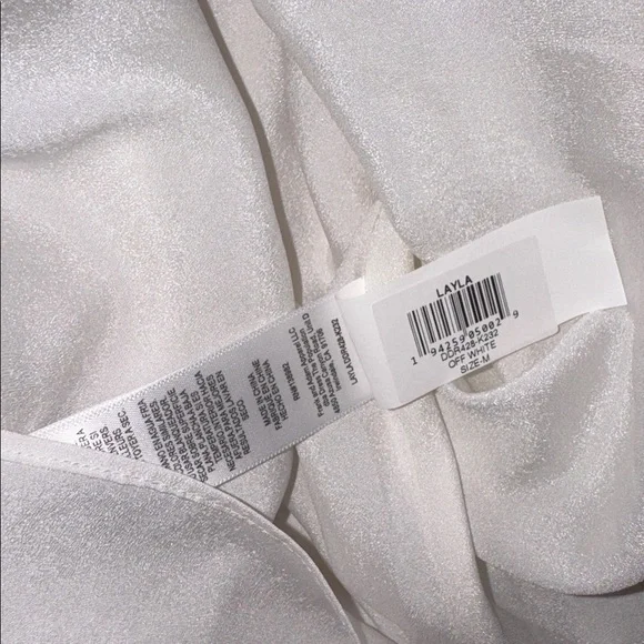 NEW Dress The Population Layla White Sequin fit and flare Dress sz M - Picture 6 of 10